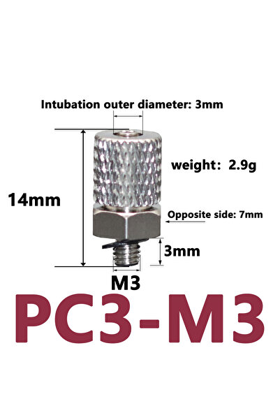 Choice16 PC3-M3 10pcs Male Thread M3 M4 M5 M6 Air Tube 3mm 4mm 6mm OD Mini Pn...