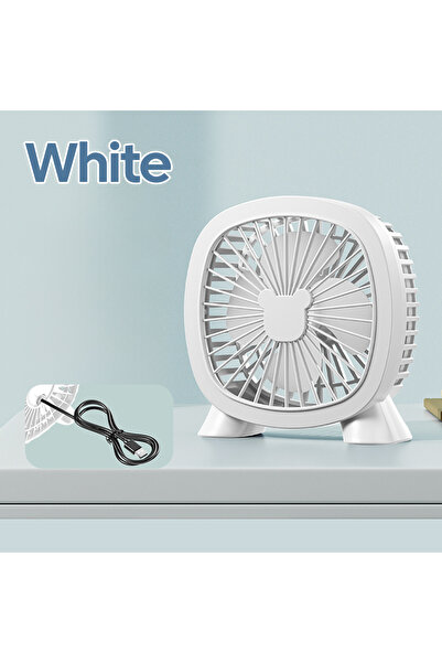 choice2 White Portable Summer Mini Electric Fan For Home Office School Outdoo...
