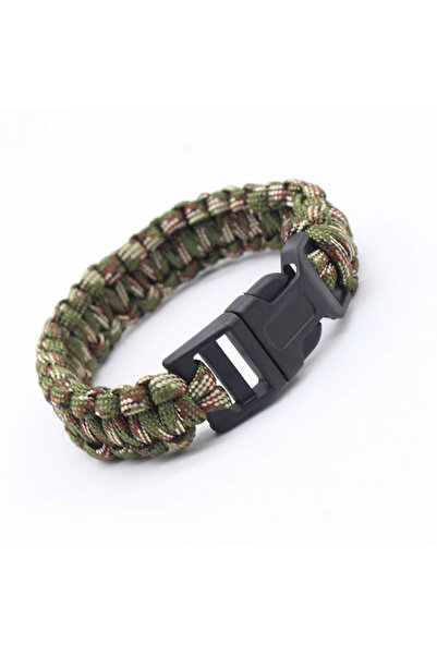 Choice Green Camouflage 23cm/9in Seven Core Paracord Survival Bracelet for Ou...