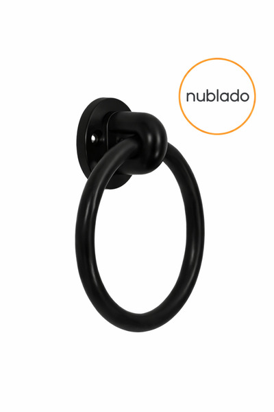 NUBLADO Mâner cu inel metalic cu pendul (NEGRU MAT) Mobilier Sertar Bucătărie...