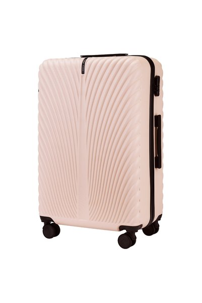 WINGS BRAND Valiză roz LARGE WINGS SWAN 2.0 de 28 de inci