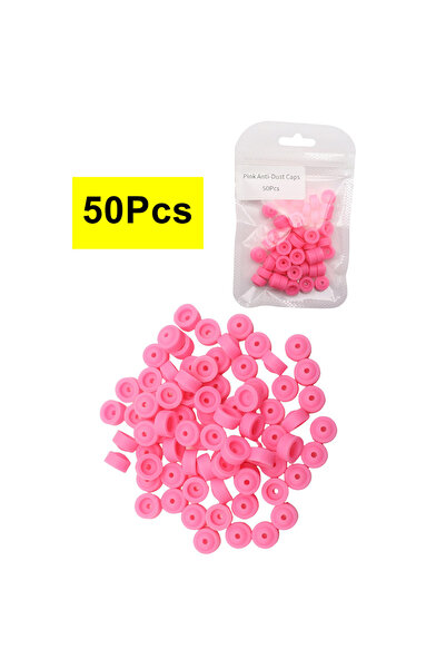 Choice1 50Pcs 10/20/50/100/400Pcs Pink Silicone Dustproof Protector Caps for ...