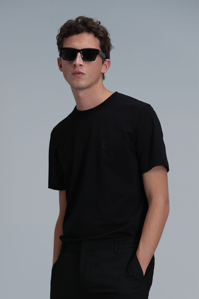 Lufian Pablo Modern Graphic T-Shirt Black