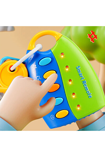 Choice1 Blue Music Cartoon Car Key Toys, Baby Kids Car Voices Pretend Play Ed...