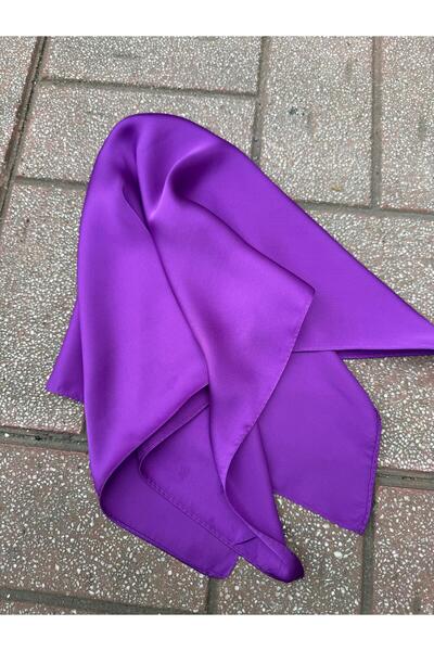 Axesoire 13731 Mor Saten Fular 50x50 cm