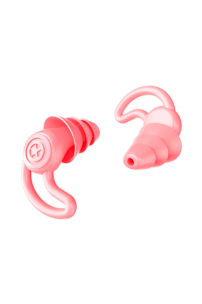 Choice7 B-Pink 3-Layer Silicone EarPlugs for Swim- Reusable Earplugs, Soft si...