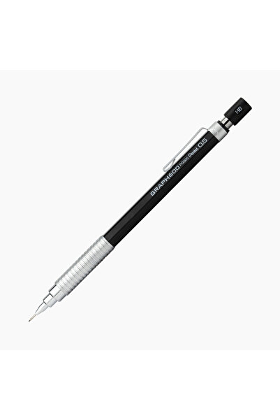 Pentel قلم رصاص ميكانيكي جراف 600 0.5 ملم أسود Pg605