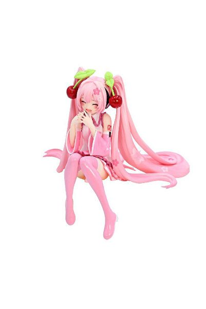 Choice1 no box Anime Hatsune Miku Anime figure Cherry Pink dress Sitting post...