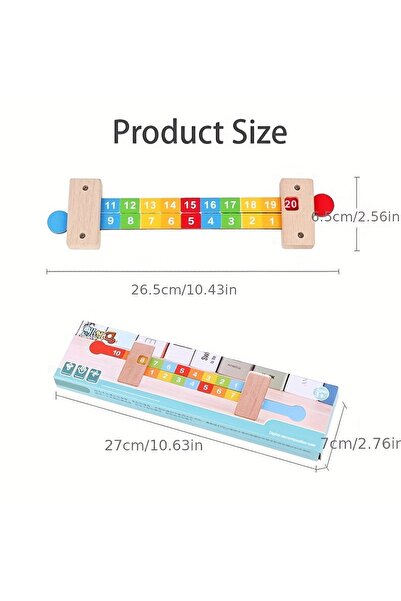 Choice Khaki Children Wooden Math Arithmetic Learning Toys Montessori Teachin...
