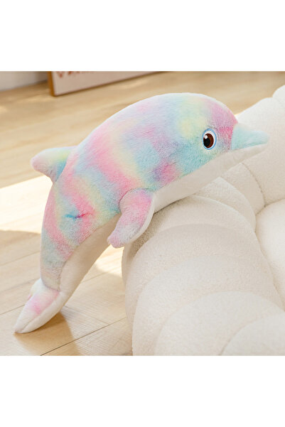 Choice 50cm 2 50cm/19.68in Cute Colorful Dolphin Plush Toy Soft Cartoon Model...