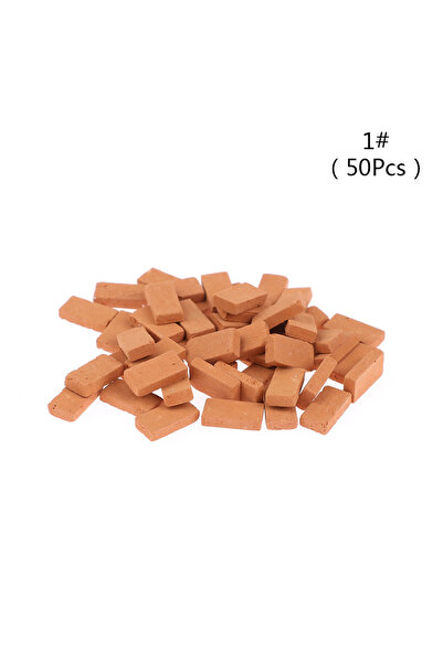 Choice 1 50pcs Mini Brick Model DIY Miniature Dollhouse Accessory Simulation ...
