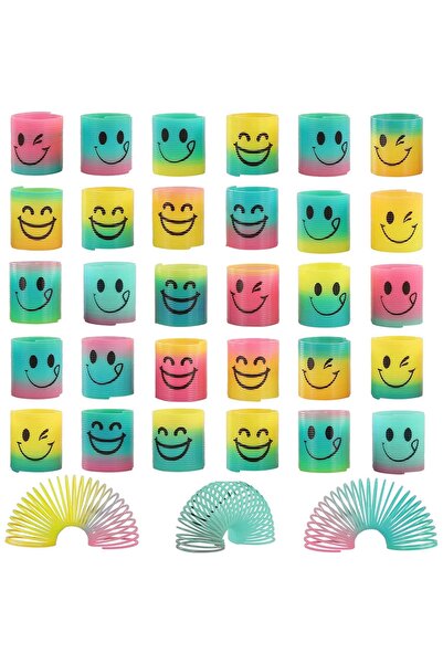 Choice 12pcs Random Colors 12PCS Spring Rainbow Magic Fidget Stress Coil Mini...