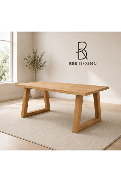 BRK Design Ahşap Ağaç Toplantı Masası 160x80