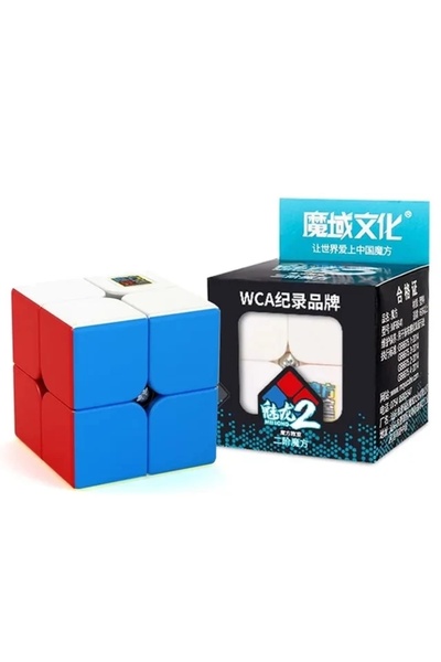 Choice Stickerless MoYu Meilong 2 2x2x2 Magic Neo Cube Meilong Stickerless Sp...