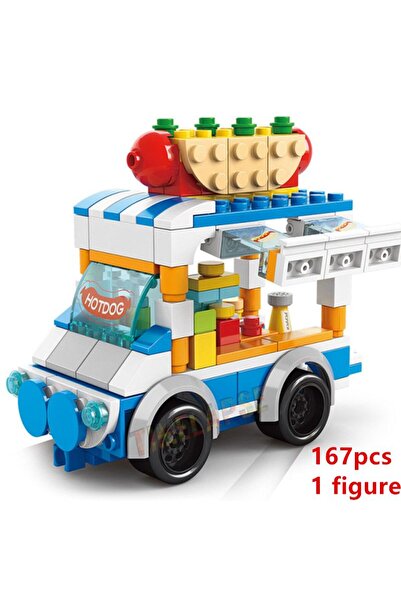Choice4 no Box DIY Architecture Ice Cream Car Store Street View Food Building...