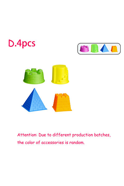 choice2 4Pcs P Castle Small Creative Beach Mold Set Children Play Sand Toy Su...