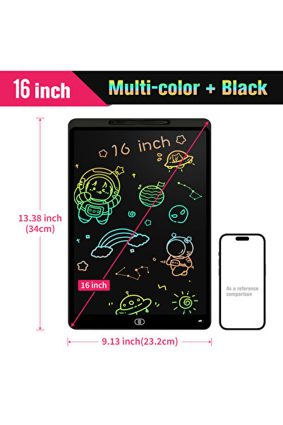 Choice 16 Inch Black 16/20 Inch Writing Board Drawing Tablet for Kids, Large ...
