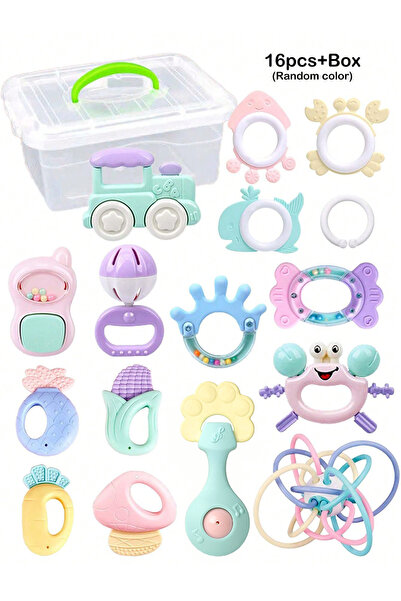 Choice 16PCS BOX 16pcs Box Baby Rattles Baby Teether Toys Set Newborn Early E...