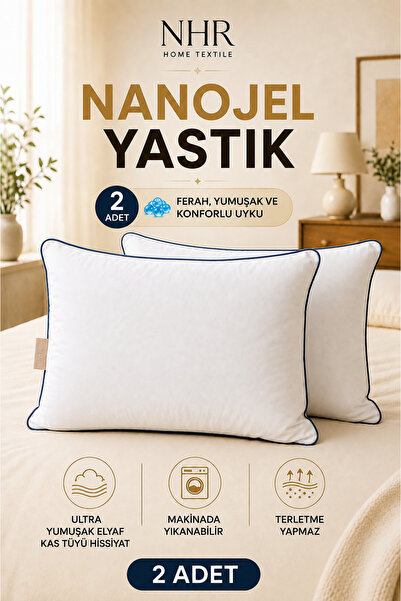 Genel Markalar %100 Nanojel Dolgulu Uyku Yastığı 50x70 1200gr / 2 Adet