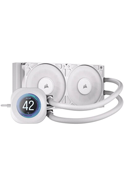 Corsair Nautilus 240 RS LCD 2 x 120 mm Alb
