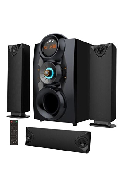 AKAI 3.1 audio system, FM radio, black