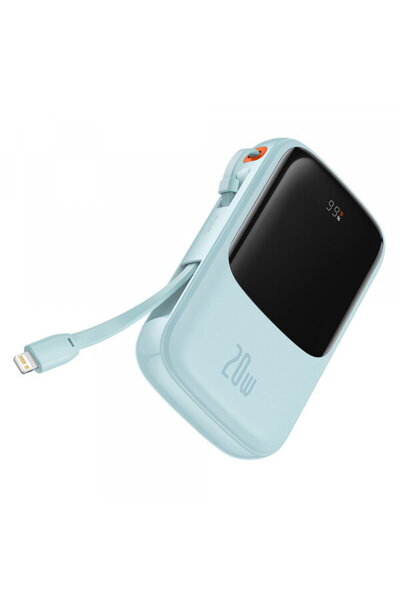 Baseus Εξωτερική μπαταρία Qpow Pro, 20000mAh, 20W, QC + PD, 1 x Lightning - 1...