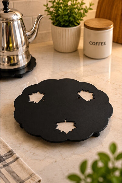 VENON Lotus Pattern Heat-Resistant Metal Trivet – Kitchen & Teapot Coaster Ki...