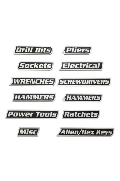 choice2 C 12pcs Magnetic Toolbox Drawer Tags Bold Easy-to-Read 3D Magnetic To...
