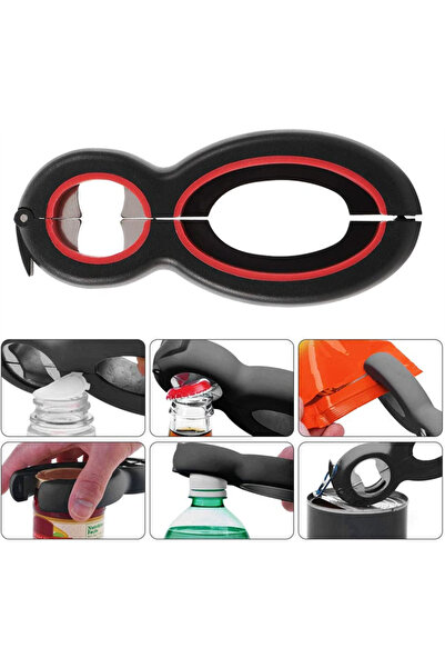 Choice 1pc LMETJMA Multifunctional 6 in 1 Can Opener Simple Beer Bottle Opene...