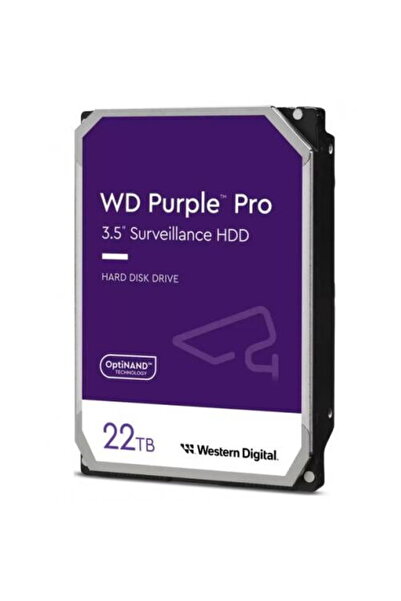 WESTERN DIGITAL Hard Disk Purple Pro 22TB, SATA3, 512MB, 3.5inch