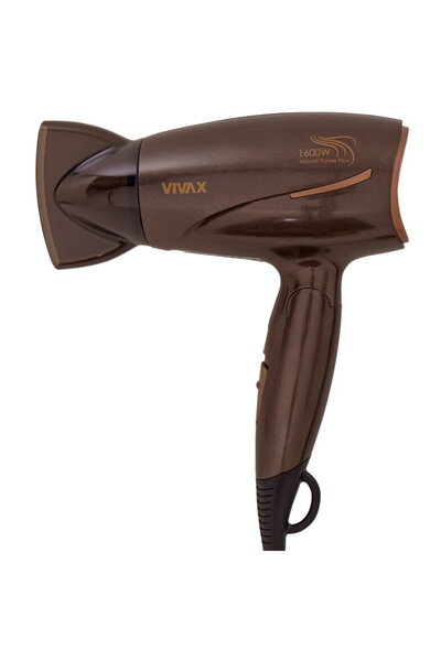 VIVAX Uscator de par HD-1600FT, Putere 1600W, 2 viteze, Pliabil, Maro