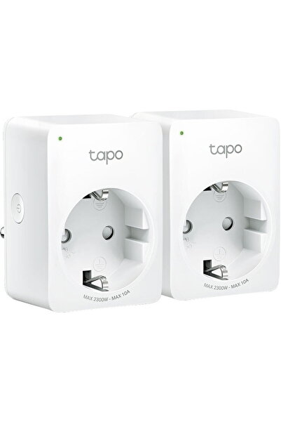 TP-LINK Pachet 2 prize inteligente Mini Tapo P100, Wi-Fi, control vocal, 10A,...