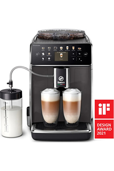 SAECO Espressor automat GranAroma SM6580/10, sistem de lapte Latte Duo, 14 ba...