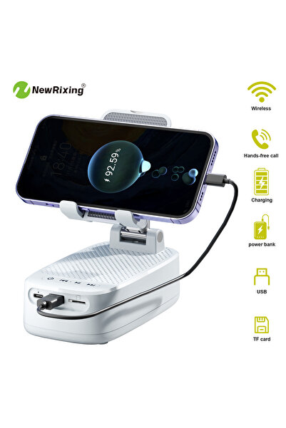 Choice Speaker WHITE Wireless Phone Holder, Portable Speaker, Speaker Phone H...
