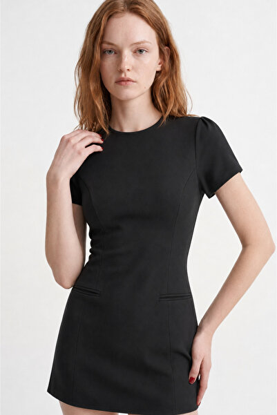 HAKKE Short Sleeve Mini Length Bodycon Women's Dress