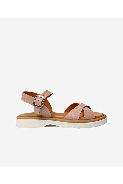 Greyder Kadın Pudra Hakiki Deri Sandalet 4Y2CS59006