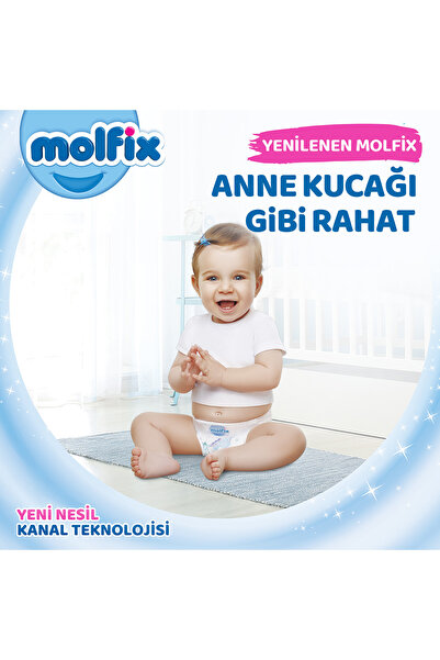 Molfix Bebek Bezi 3 Beden Midi Hiper Ekonomi Paketi 216 Adet