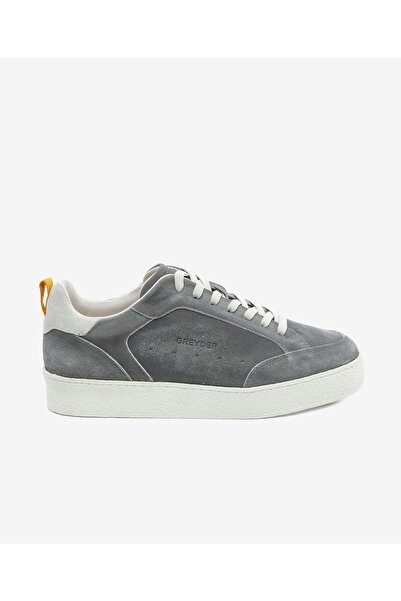 Greyder Erkek Gri Hakiki Deri Sneaker Ayakkabı 5Y1SA18520