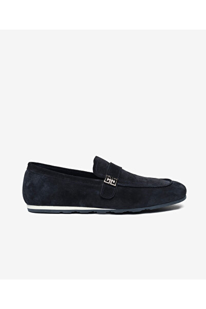 Greyder Erkek Lacivert Hakiki Deri Loafer Ayakkabı 6Y1UA64756