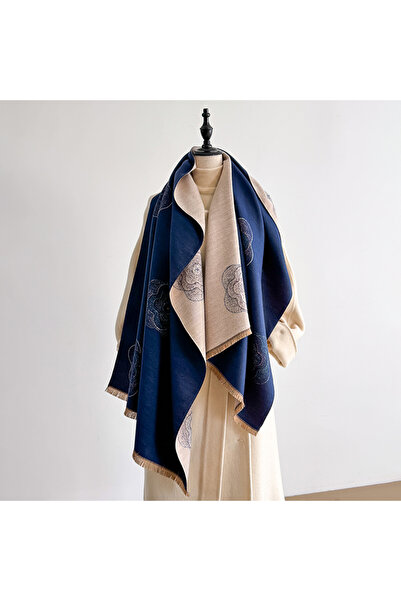 Choice1 Blue 2025 Women's Luxury Cashmere Scarf - Winter Warm Thick Pashmina ...