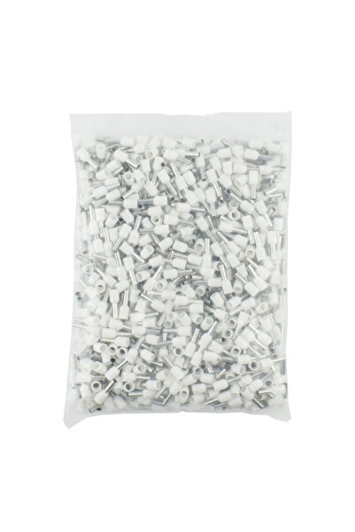 Choice47 E7508 - 1000 قطعة أبيض، 1000 قطعة/عبوة، طرف سلك معزول قابل للضغط E05...