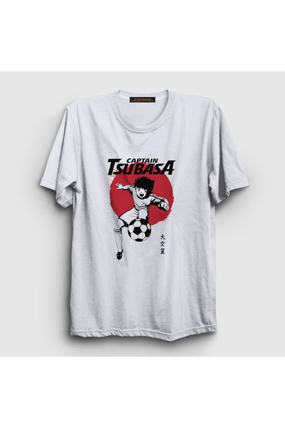 Presmono Unisex White Flag Football Anime Captain Captain Tsubasa T-shirt3206...