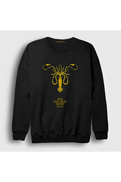 Presmono Unisex crna Greyjoy majica iz serije Igra prestola 192097tt
