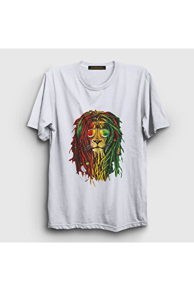 Presmono Unisex beli lav Bob Marley T-shirt 265000tt