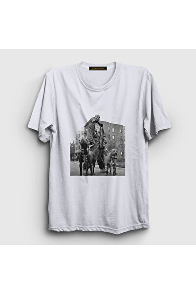 Presmono Unisex beli pitbulovi DMX T-shirt 225471tt