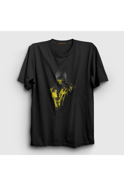 Presmono Unisex Black Scorpion V3 Mortal Kombat T-shirt147543tt