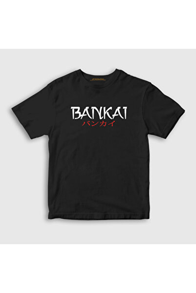 Presmono Unisex dečji crni Bankai anime Bleach T-shirt 127089tt