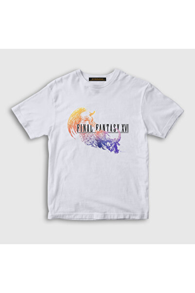 Presmono Unisex Kids White Logo Final Fantasy Xvi T-Shirt 607697Tt