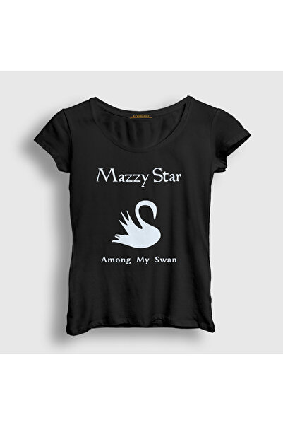 Presmono Women's Black among My Swan Mazzy Star T-Shirt 536121 Tt