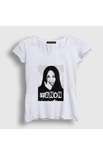 Presmono Women's White Manon K Pop Katseye T-Shirt 588619Tt